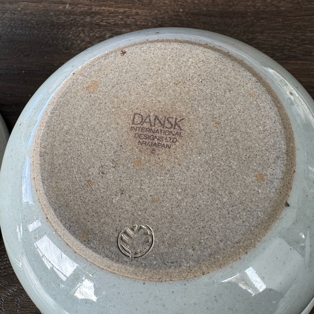 Vintage Dansk BLT Blue Stripe Stoneware Bowls – Set of 2 – Japan/Niels Refsgaard - Picture 4 of 10